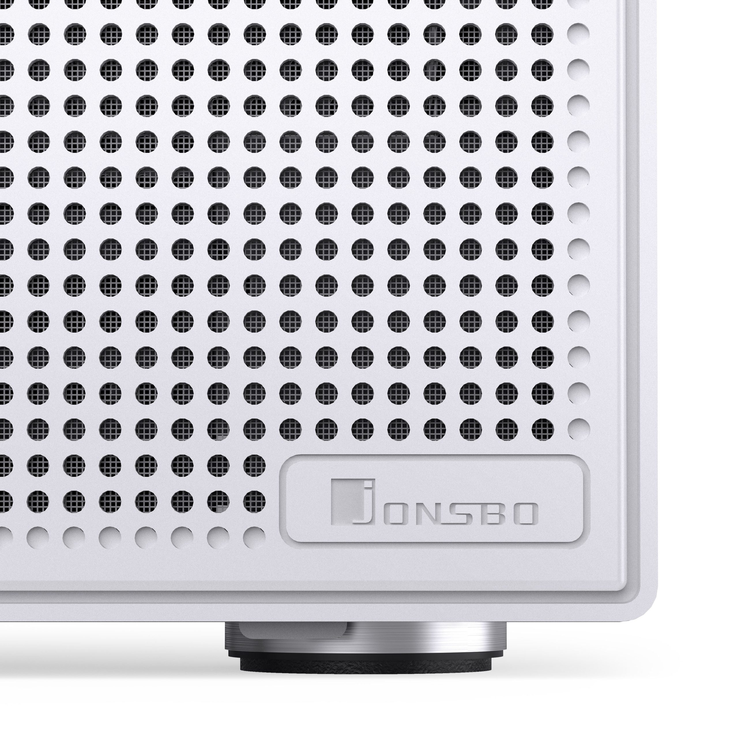 Jonsbo N4 NAS case, Micro-ATX - white - B-Grade