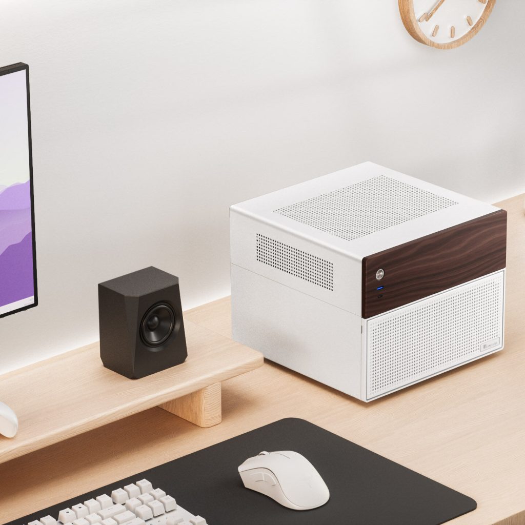 Jonsbo N4 NAS case, Micro-ATX - white - B-Grade