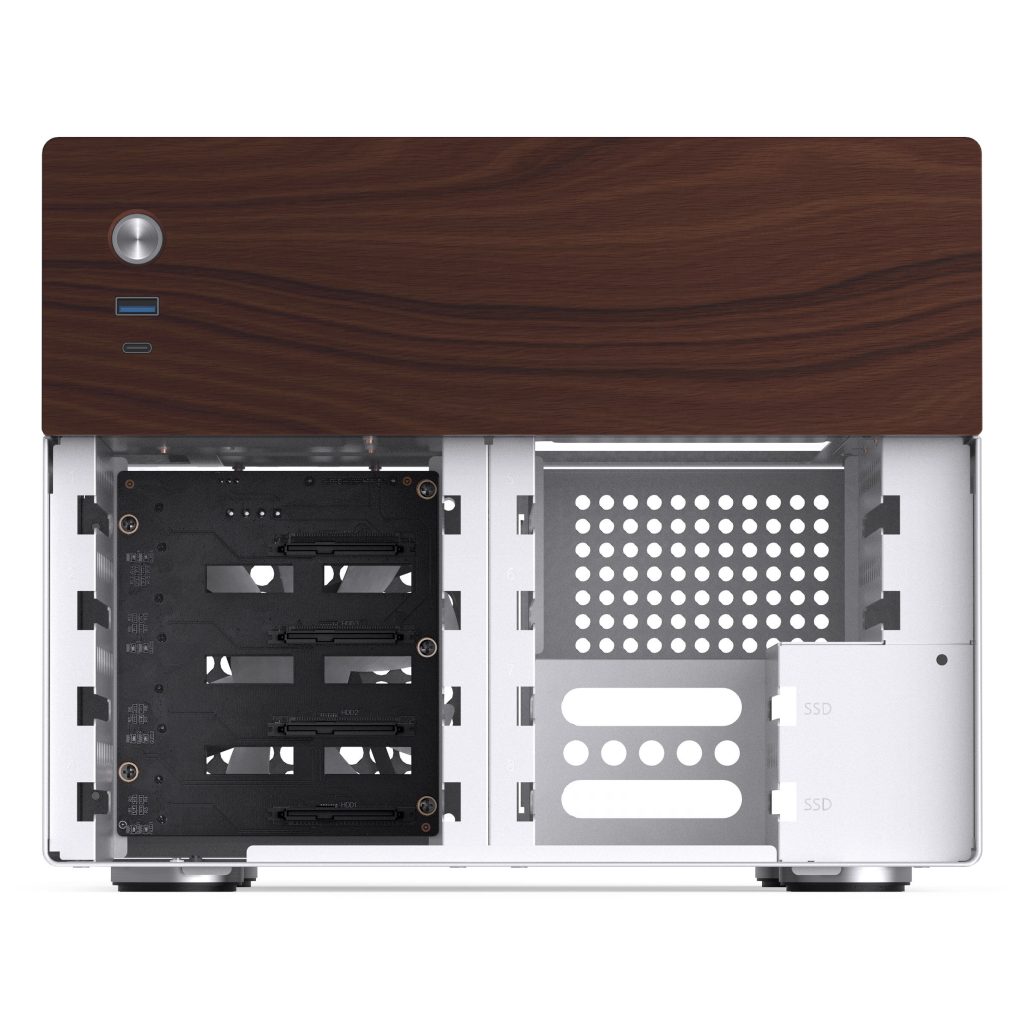 Jonsbo N4 NAS case, Micro-ATX - white - B-Grade