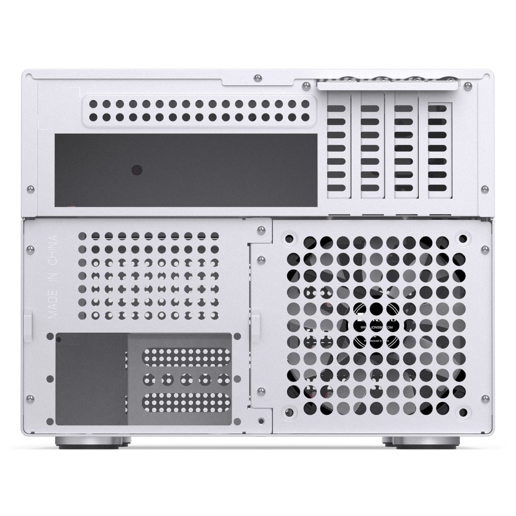 Jonsbo N4 NAS case, Micro-ATX - white - B-Grade