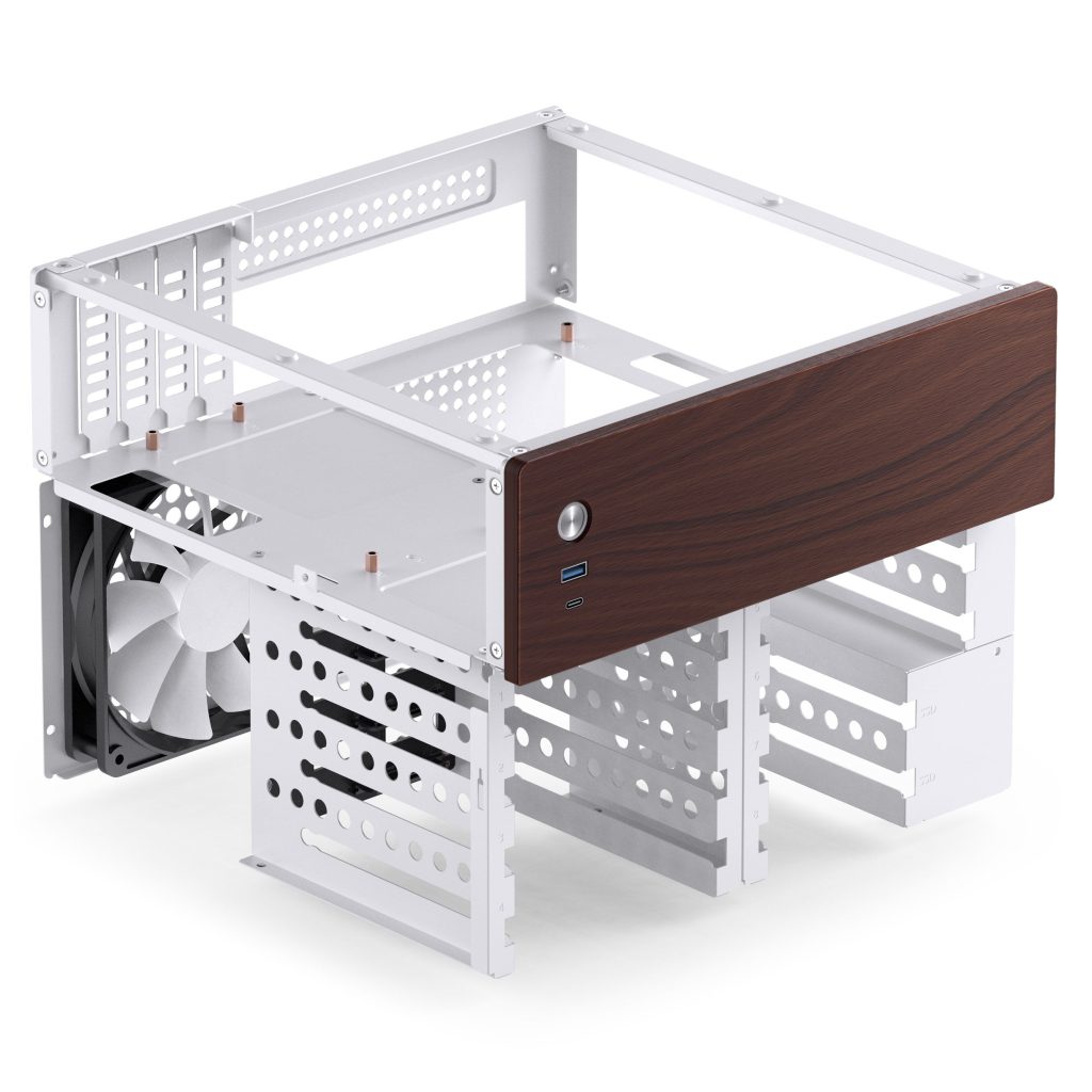 Jonsbo N4 NAS case, Micro-ATX - white - B-Grade