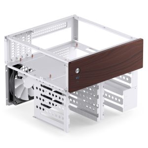 Jonsbo N4 NAS case, Micro-ATX - white - B-Grade