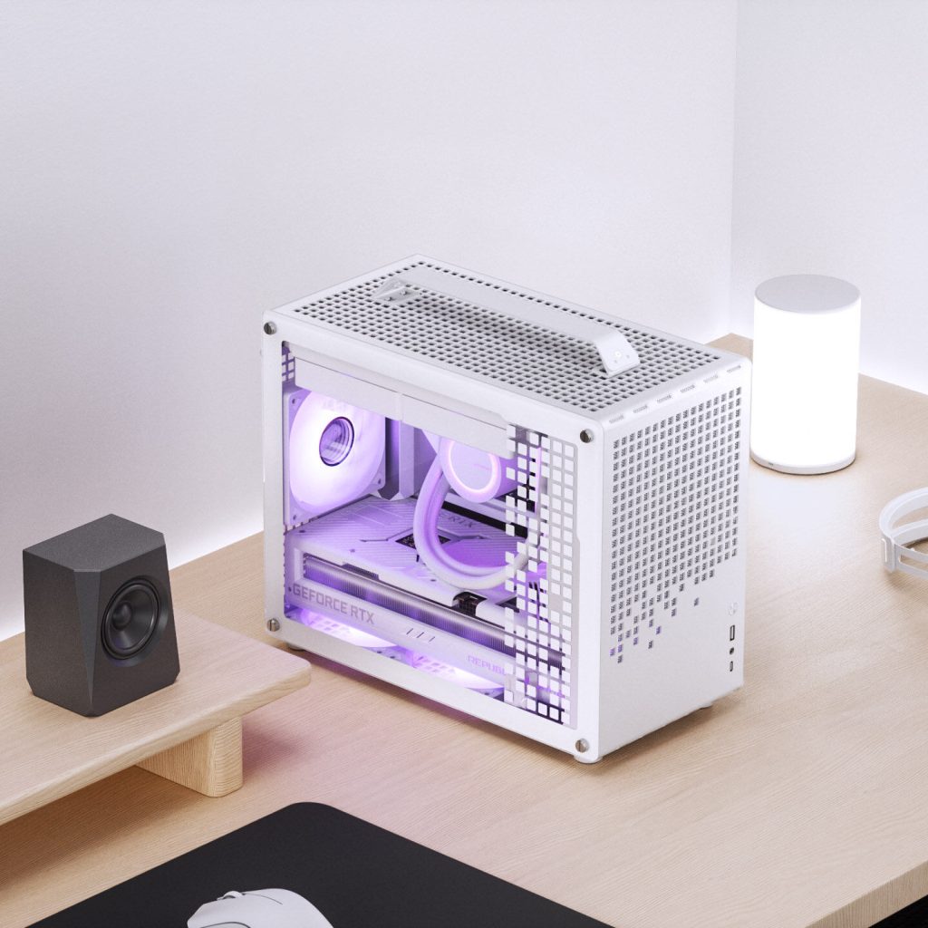 Jonsplus (Jonsbo) Z20 Micro-ATX case, with carrying handle - white