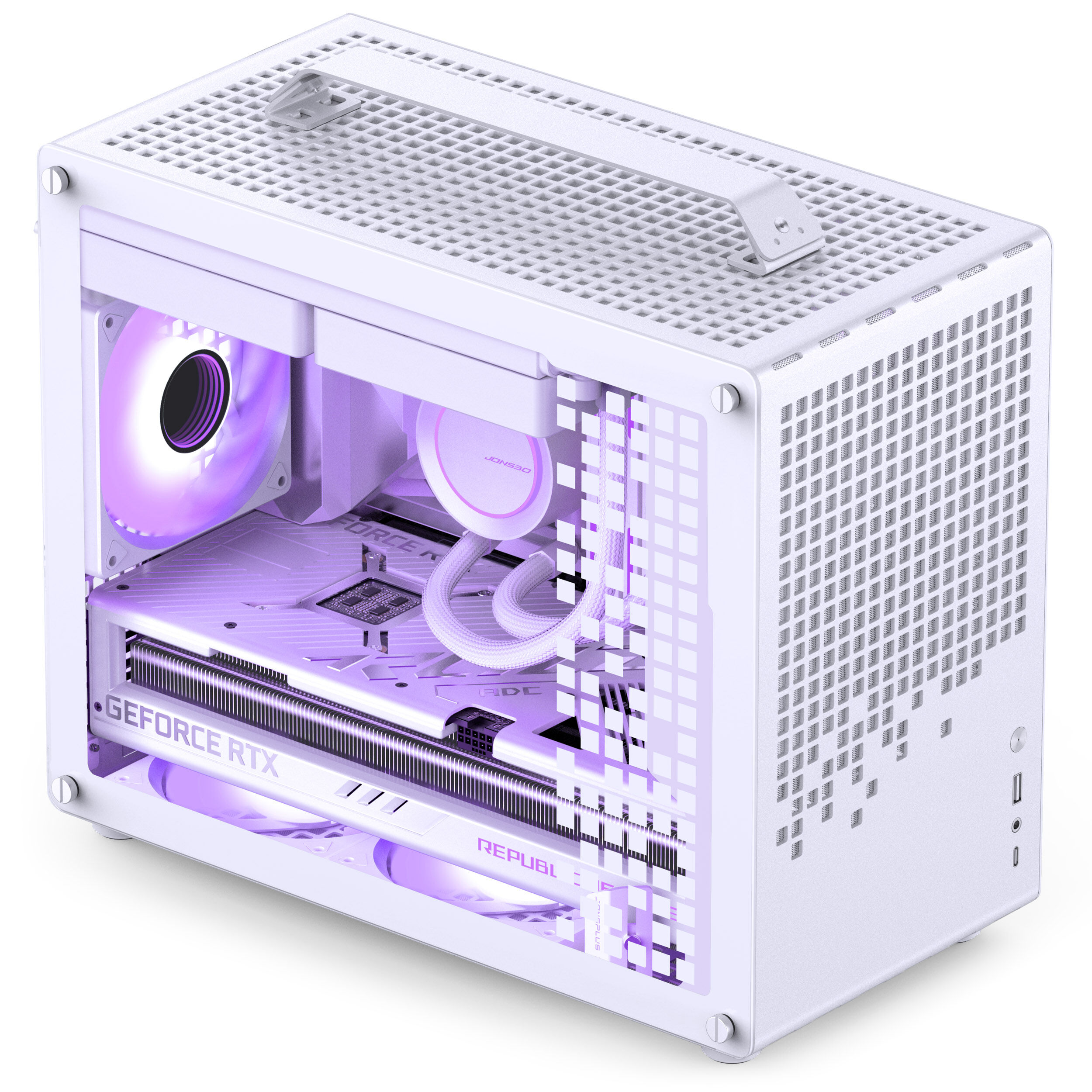 Jonsplus (Jonsbo) Z20 Micro-ATX case, with carrying handle - white