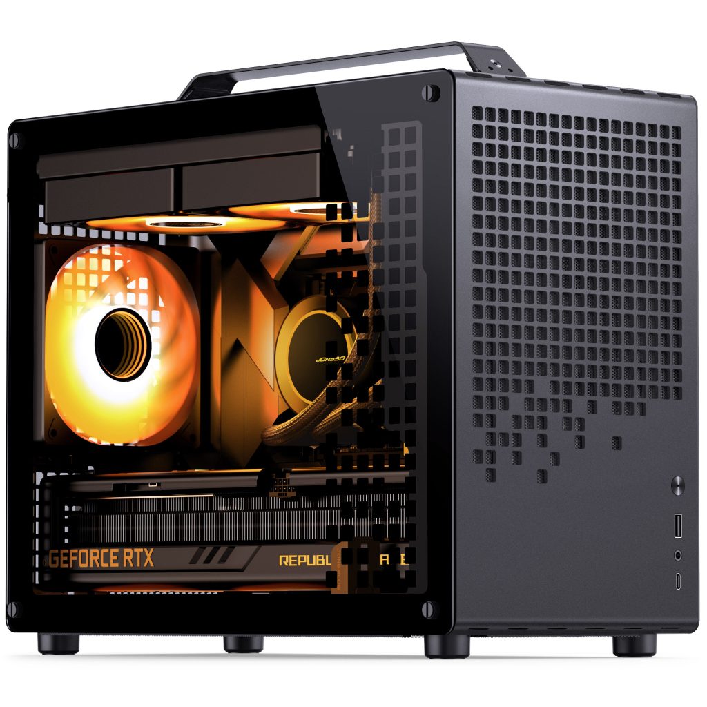 Jonsplus (Jonsbo) Z20 Micro-ATX case, with carrying handle - black : image 2