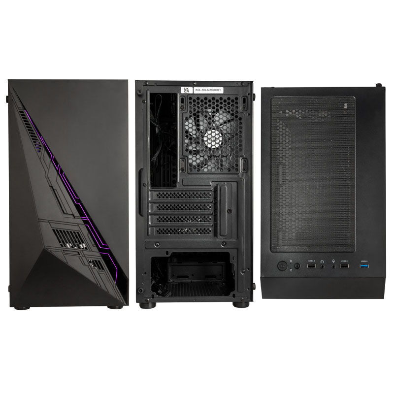 kolink Inspire K2 Plus ARGB Micro-ATX Case, Tempered Glass - Black : image 3