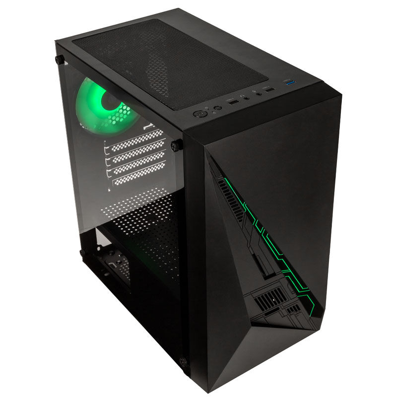 kolink Inspire K2 Plus ARGB Micro-ATX Case, Tempered Glass - Black : image 2