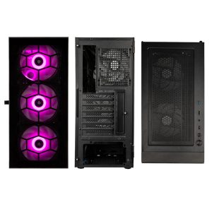Kolink Observatory HF Glass ARGB Midi Tower - black