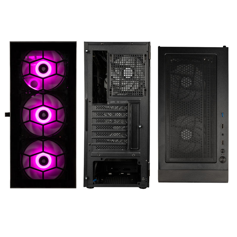 Kolink Observatory HF Glass ARGB Midi Tower - black