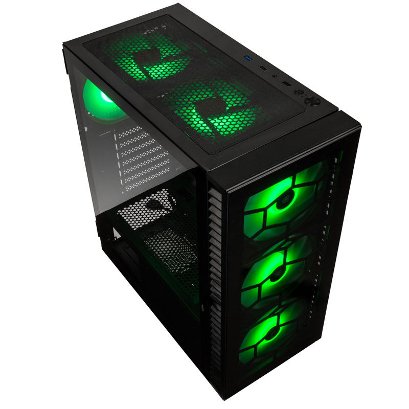 Kolink Observatory HF Glass ARGB Midi Tower - black