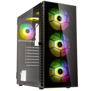 Kolink Observatory HF Glass ARGB Midi Tower - black