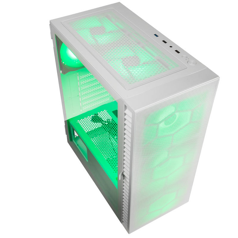 Kolink Observatory HF Mesh ARGB Midi Tower - white : image 2