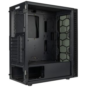 Kolink Observatory HF Glass Core Midi Tower - black