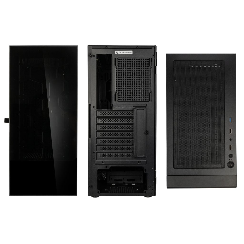 Kolink Observatory HF Glass Core Midi Tower - black