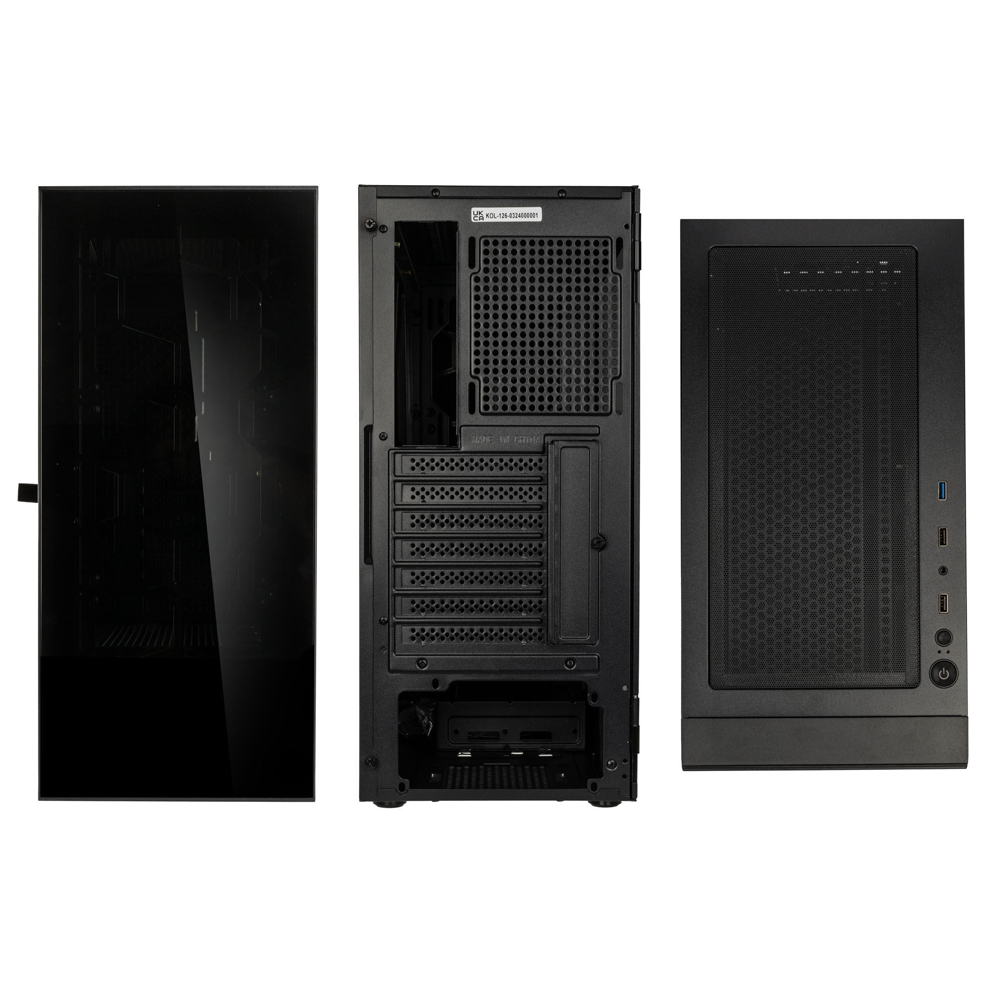 Kolink Observatory HF Glass Core Midi Tower - black
