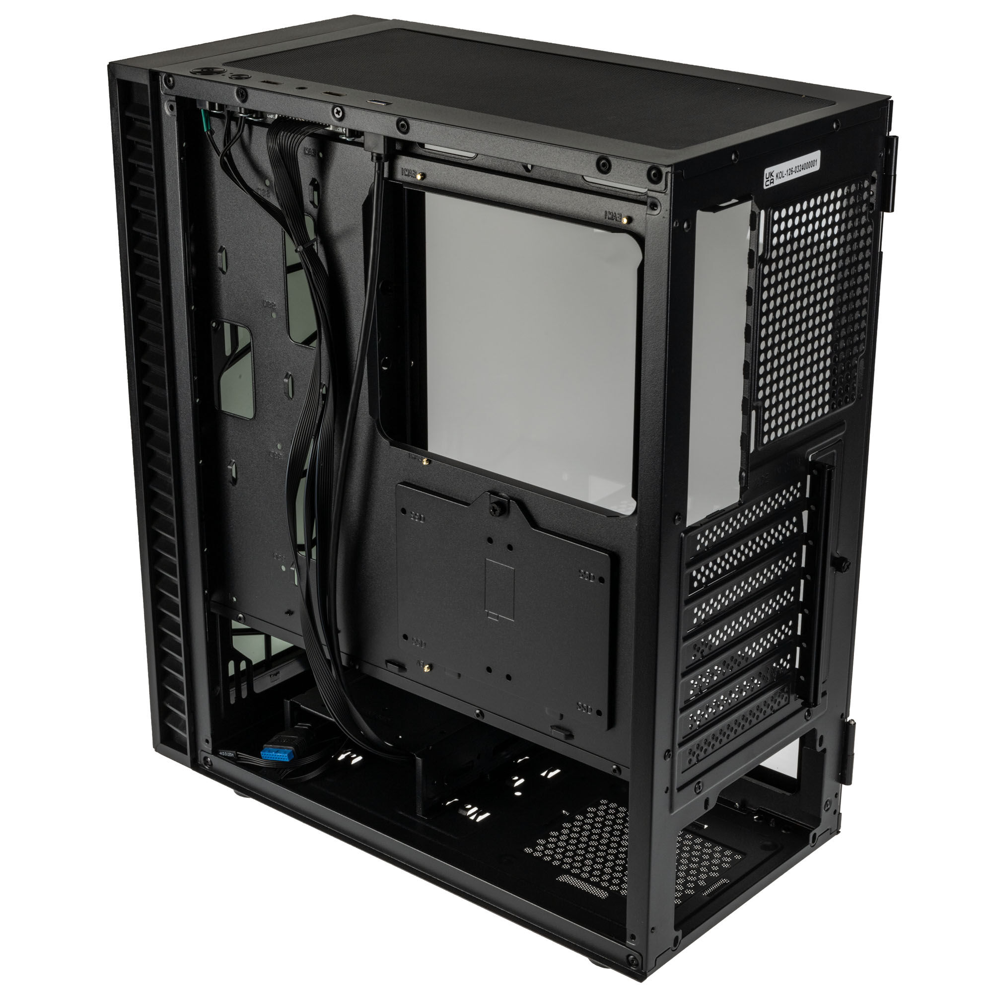 Kolink Observatory HF Glass Core Midi Tower - black