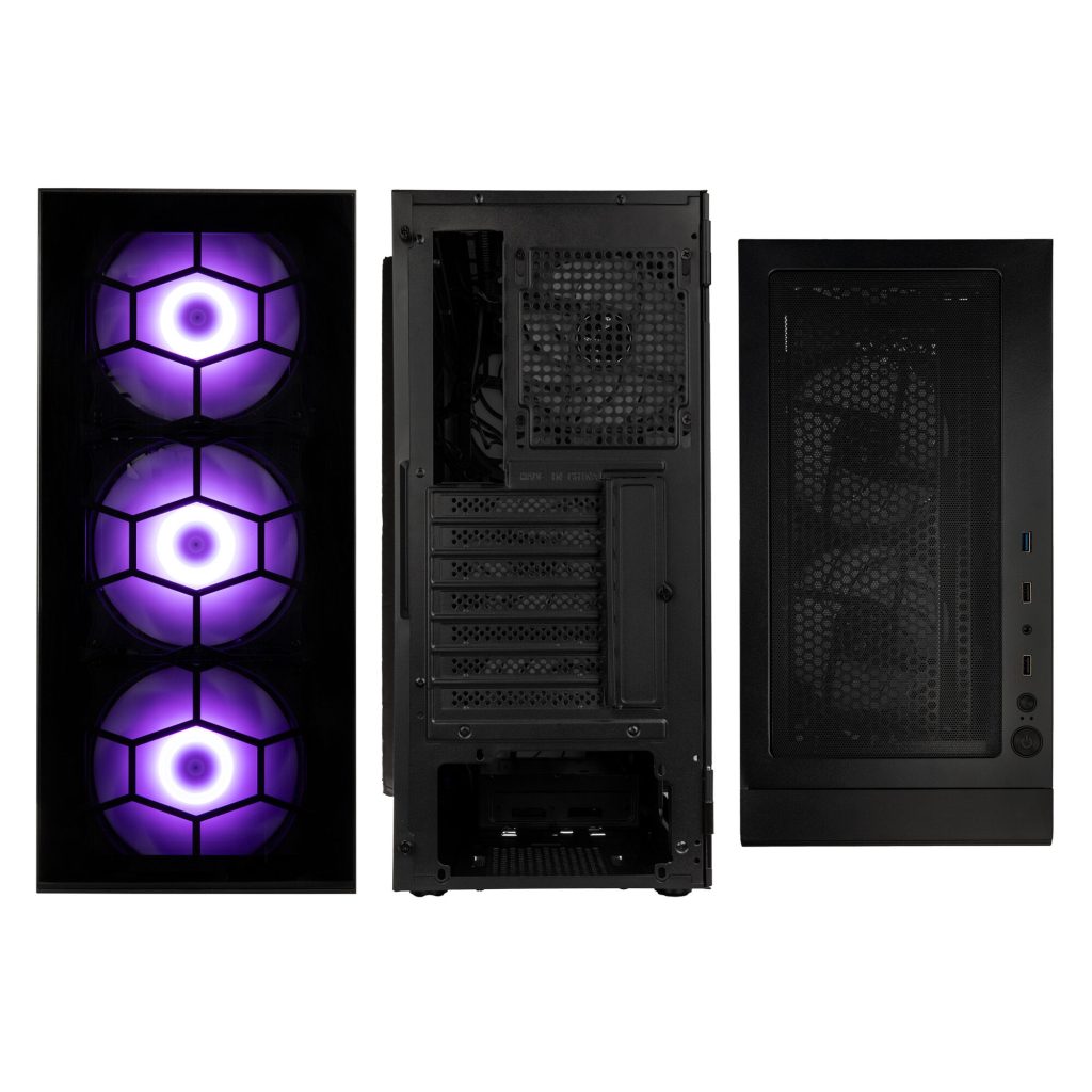 Kolink Observatory HF Plus Glass ARGB Midi Tower - black