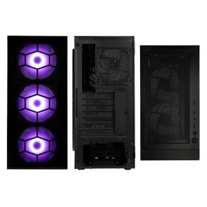 Kolink Observatory HF Plus Glass ARGB Midi Tower - black