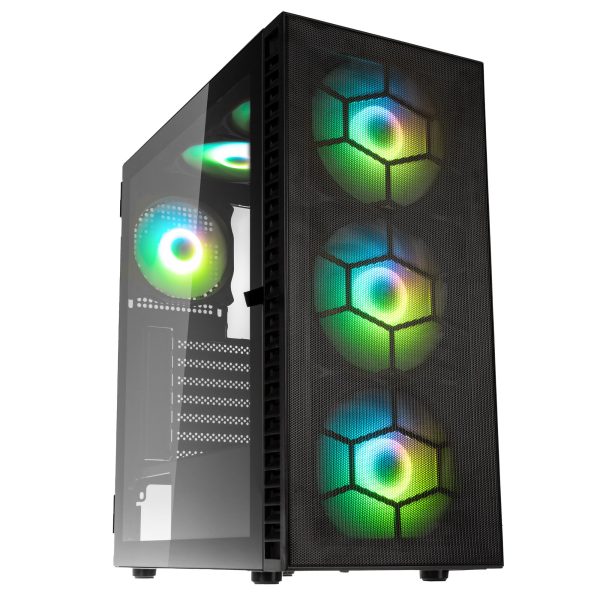 Kolink Observatory HF Plus Mesh ARGB Midi Tower – black