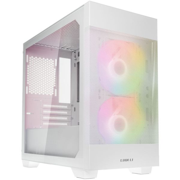 Lian Li LANCOOL 205M Mesh Micro-ATX case, tempered glass – white