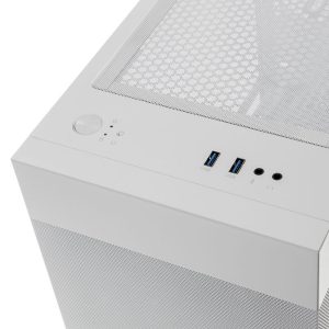 Lian Li LANCOOL 205M Mesh Micro-ATX case, tempered glass - white