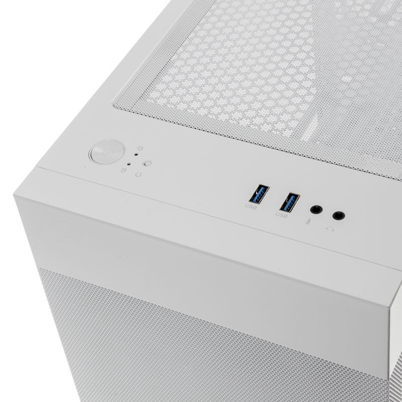 Lian Li LANCOOL 205M Mesh Micro-ATX case, tempered glass - white