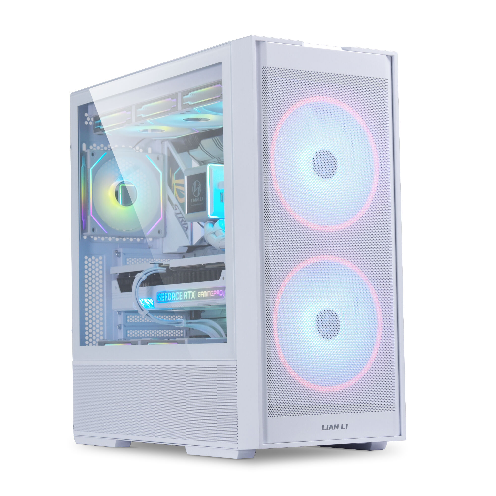 Lian Li LANCOOL 206 Case, Midi-Tower, ATX, Tempered Glass - white