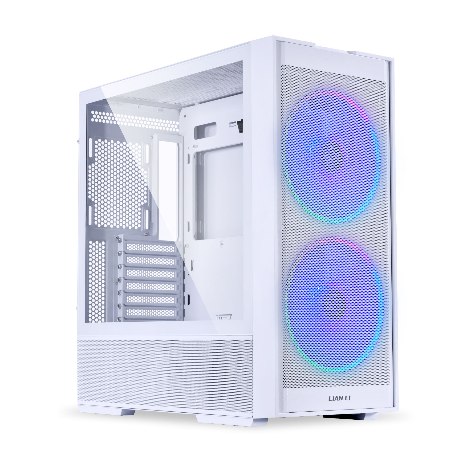 Lian Li LANCOOL 206 Case, Midi-Tower, ATX, Tempered Glass - white
