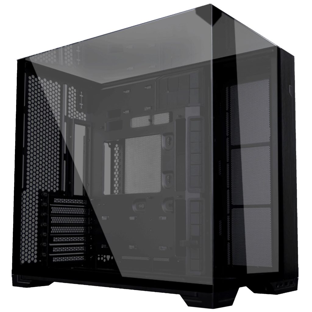 Lian Li O11 Vision Compact PC Case, Mid Tower, E-ATX, Tempered Glass - Black