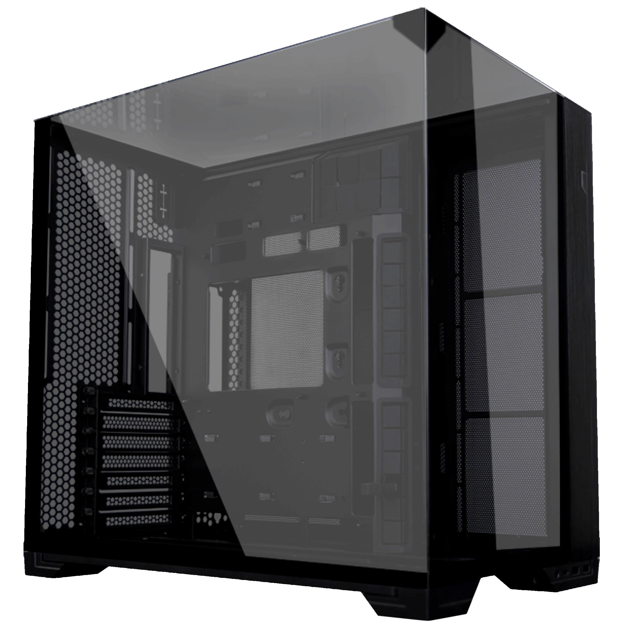 Lian Li O11 Vision Compact PC Case, Mid Tower, E-ATX, Tempered Glass - Black