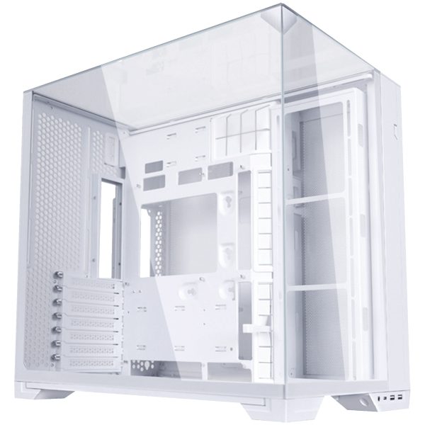 Lian Li O11 Vision Compact PC Case, Mid Tower, E-ATX, Tempered Glass – White