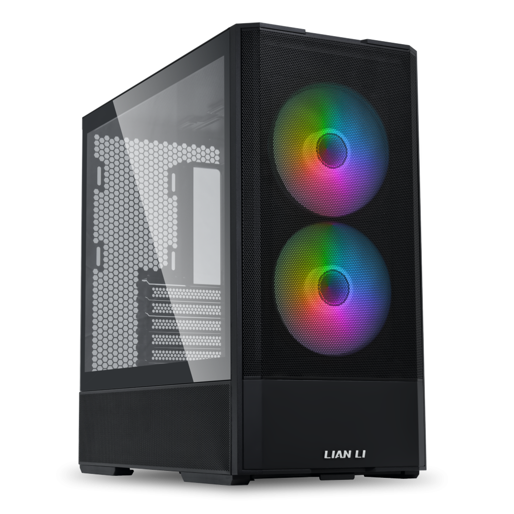 Lian Li LANCOOL 207 PC Case, Midi Tower, ATX, Tempered Glass - black : image 1