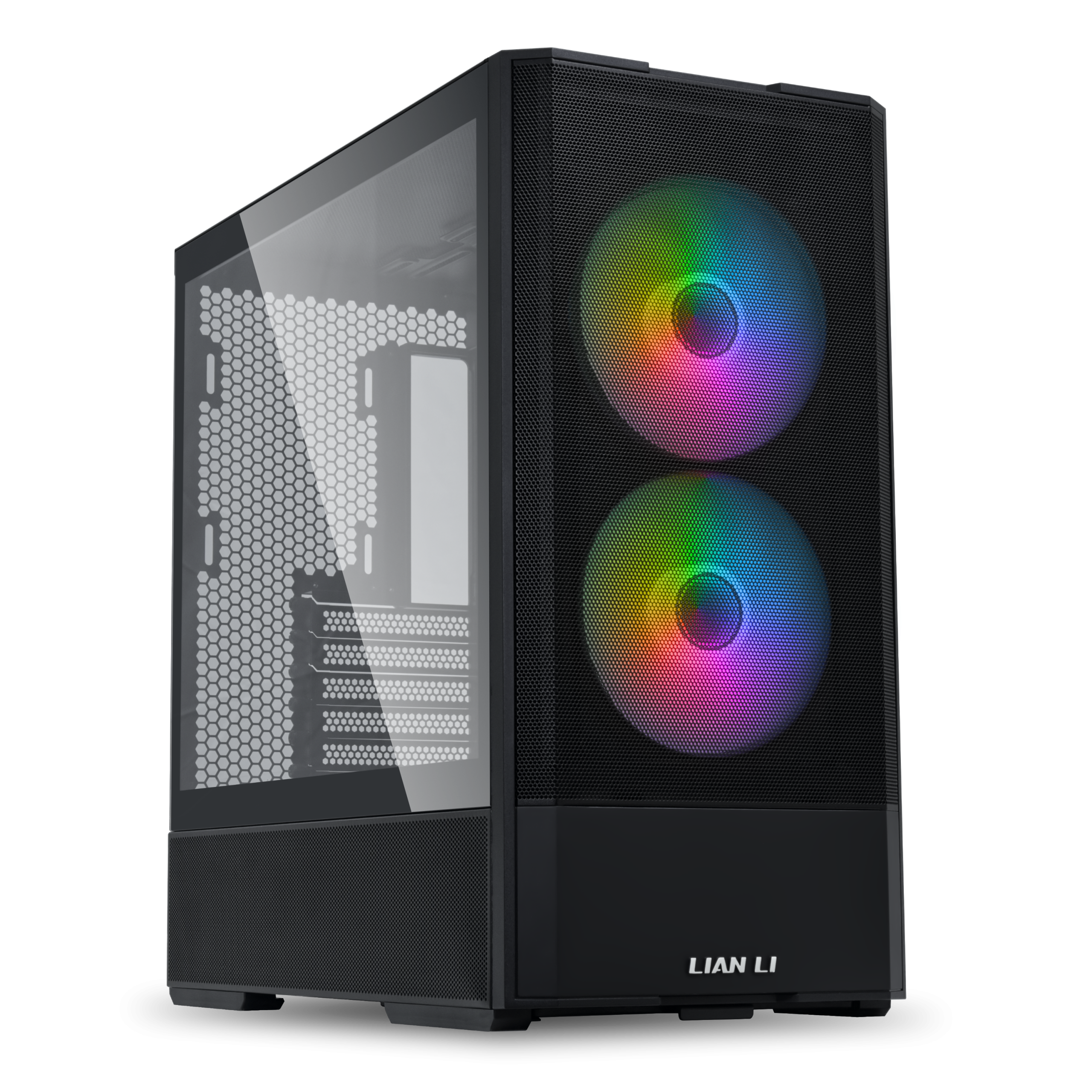 Lian Li LANCOOL 207 PC Case, Midi Tower, ATX, Tempered Glass - black : image 1