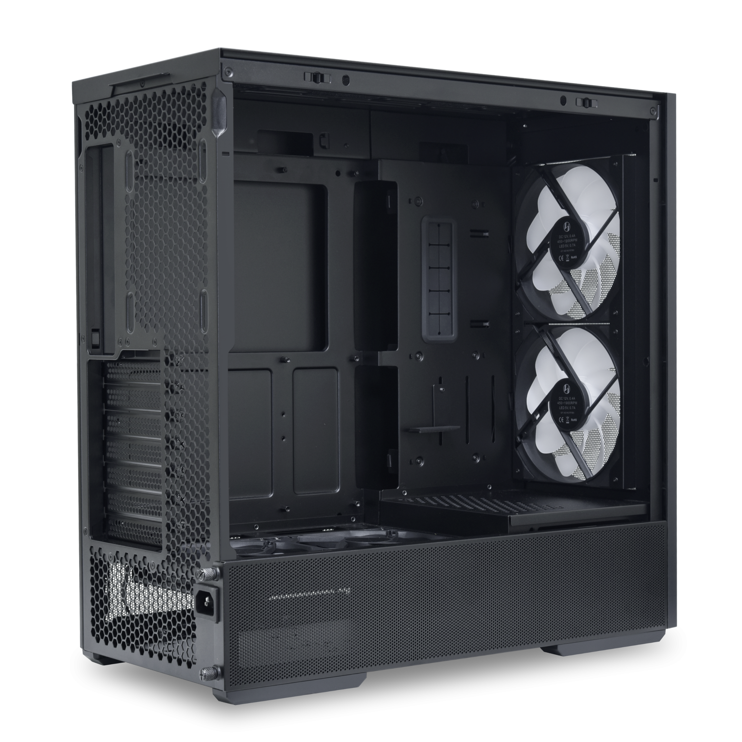 Lian Li LANCOOL 207 PC Case, Midi Tower, ATX, Tempered Glass - black : image 9