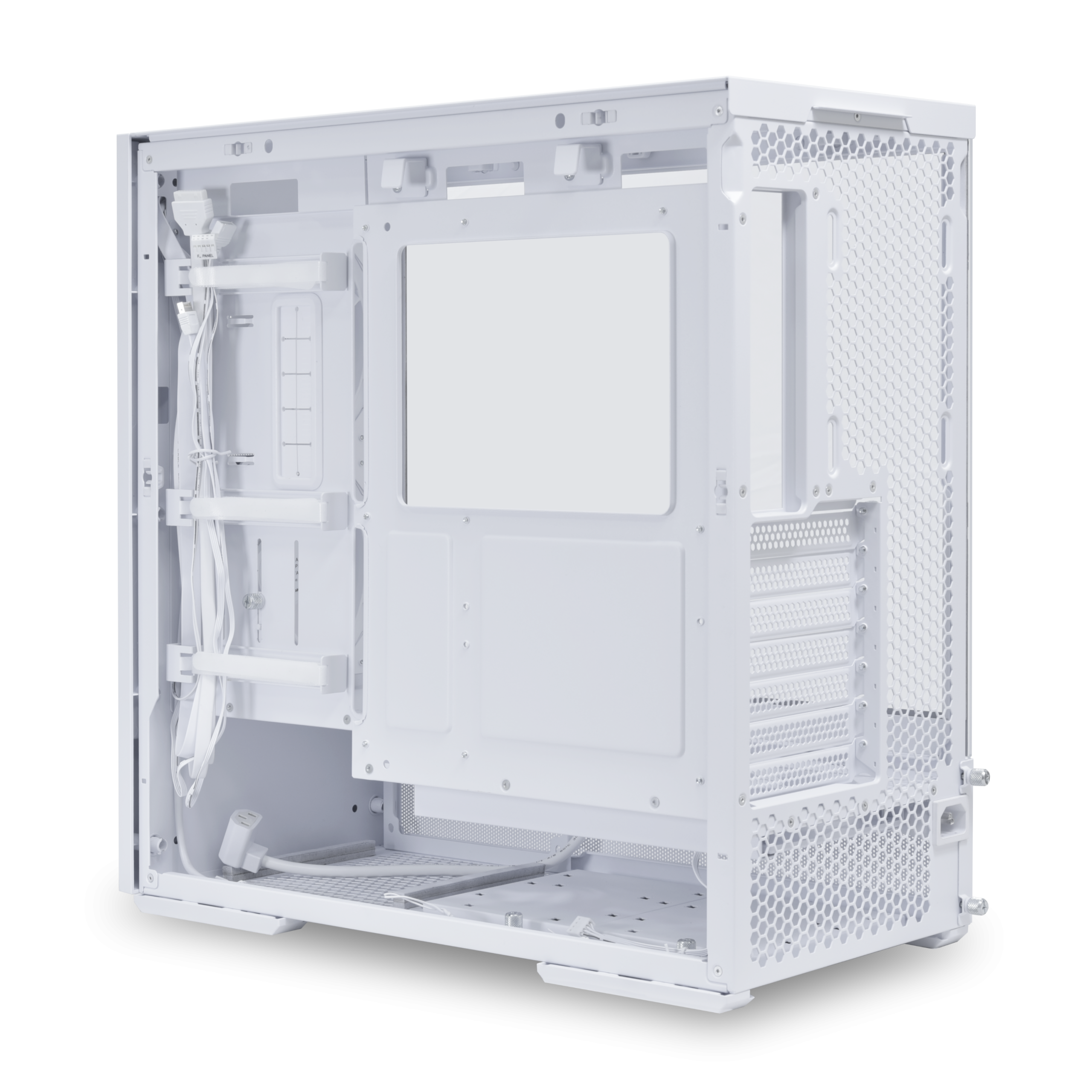 Lian Li LANCOOL 207 PC Case, Midi Tower, ATX, Tempered Glass - white