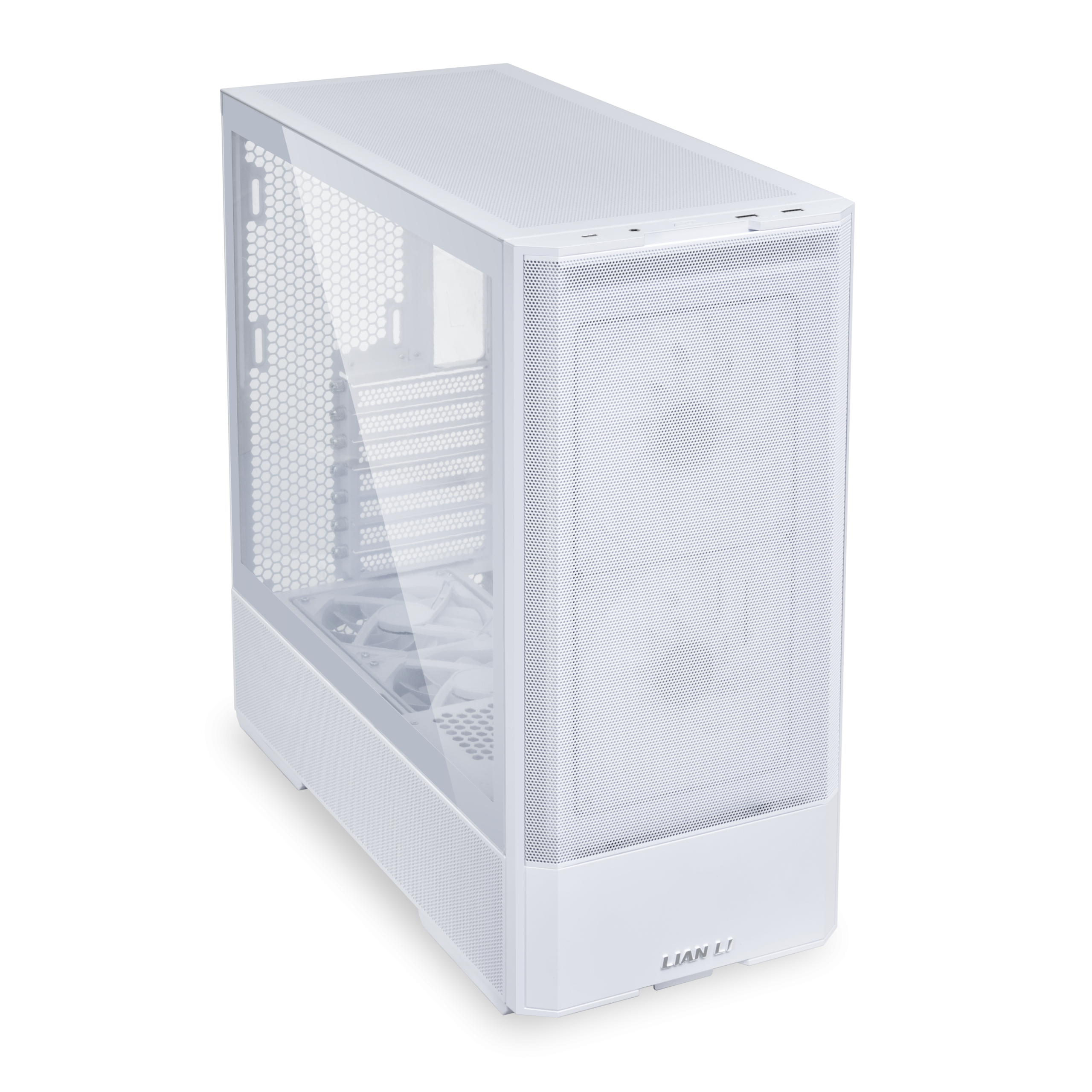 Lian Li LANCOOL 207 PC Case, Midi Tower, ATX, Tempered Glass - white