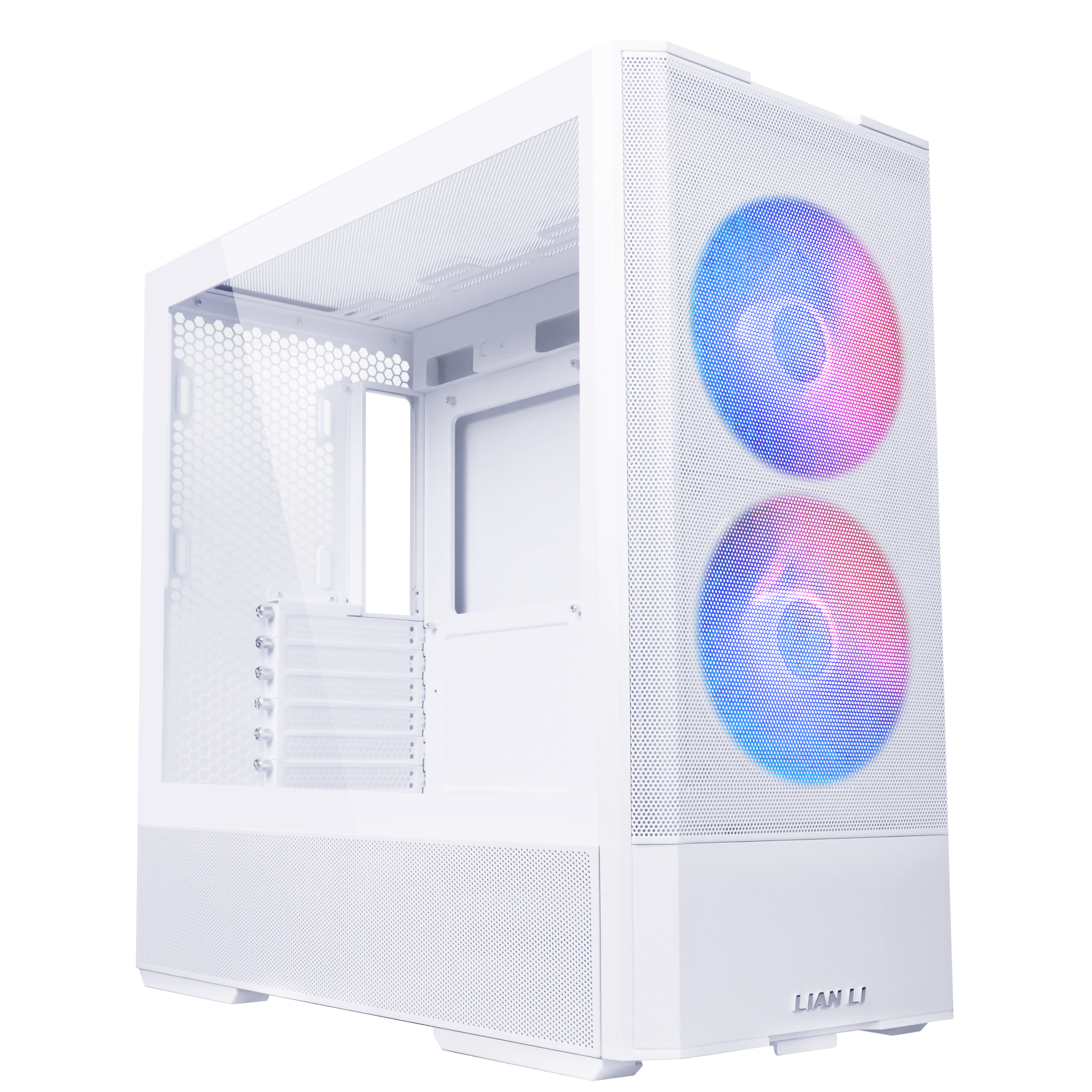 Lian Li LANCOOL 207 PC Case, Midi Tower, ATX, Tempered Glass - white