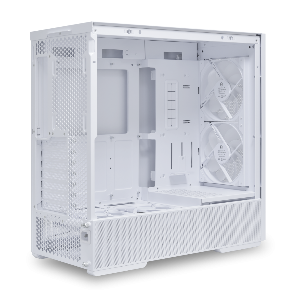 Lian Li LANCOOL 207 PC Case, Midi Tower, ATX, Tempered Glass - white