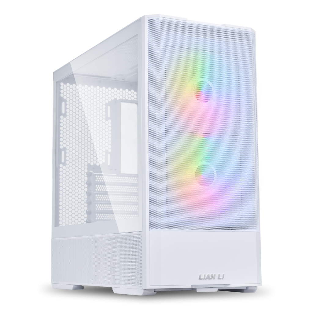 Lian Li LANCOOL 207 PC Case, Midi Tower, ATX, Tempered Glass - white
