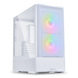 Lian Li LANCOOL 207 PC Case, Midi Tower, ATX, Tempered Glass - white