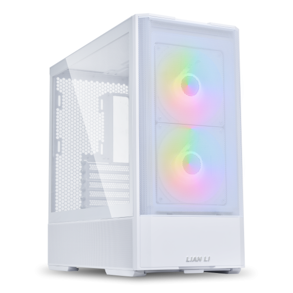 Lian Li LANCOOL 207 PC Case, Midi Tower, ATX, Tempered Glass – white