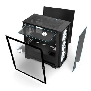 Montech AIR 100 ARGB, Micro-ATX, Tempered Glass - black