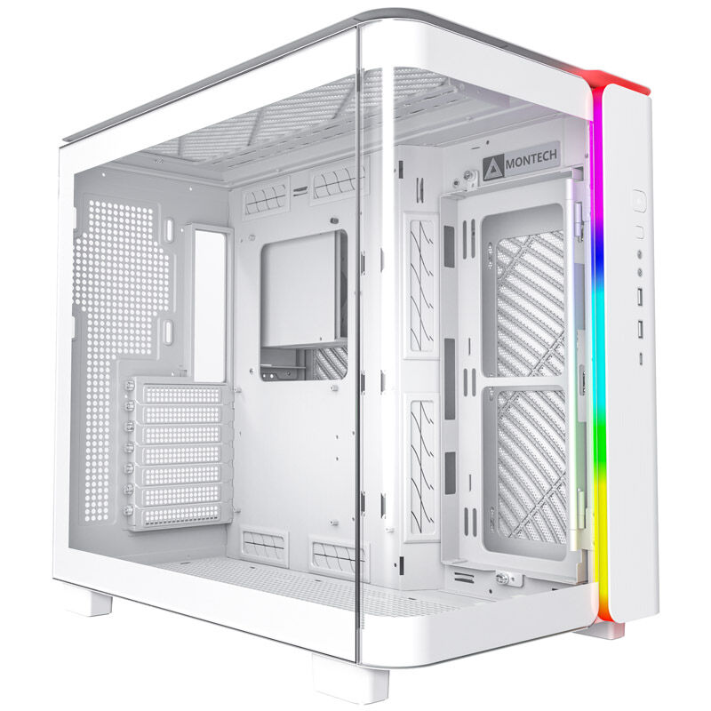 Montech KING 95 Midi-Tower, Tempered Glass, ARGB - white