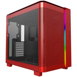 Montech KING 95 Midi-Tower, Tempered Glass, ARGB - red