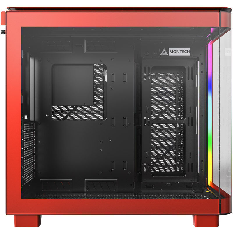 Montech KING 95 Midi-Tower, Tempered Glass, ARGB - red