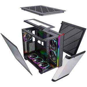 Montech KING 95 PRO Midi-Tower, Tempered Glass, ARGB - black