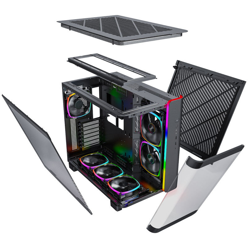 Montech KING 95 PRO Midi-Tower, Tempered Glass, ARGB - black