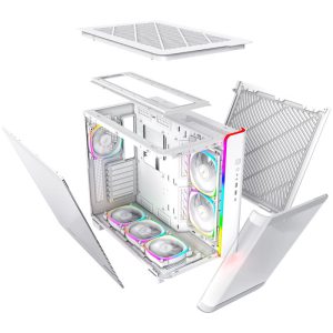 Montech KING 95 PRO Midi-Tower, Tempered Glass, ARGB - white