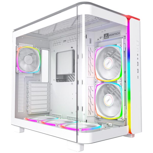 Montech KING 95 PRO Midi-Tower, Tempered Glass, ARGB – white