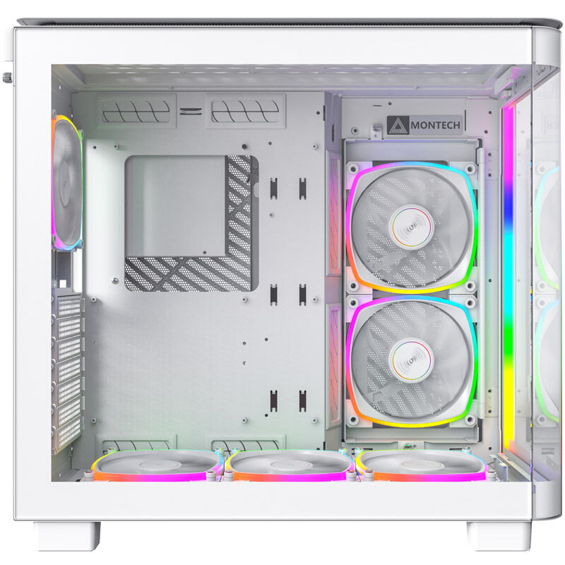 Montech KING 95 PRO Midi-Tower, Tempered Glass, ARGB - white